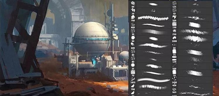 插画肌理笔刷怎么用,插画笔刷怎么设置paints