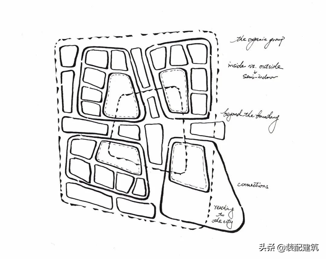 高档幼儿园设计——“院落式”打破传统简单的空间等级
