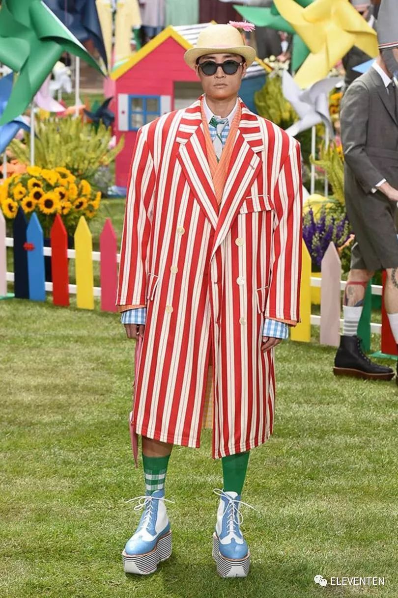 thombrowne2018男装,ThomBrowne2018春夏男装闭场造型