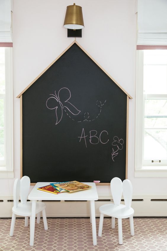 如何给孩子布置黑板墙,家长学校墙面布置