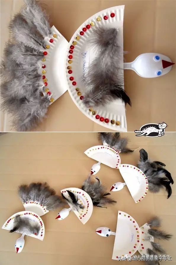 二十四节气纸盘手工制作春分,一次性纸盘手工制作大全视频