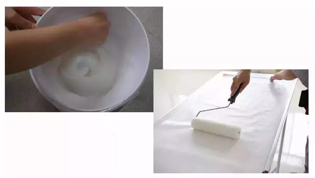 墙布透胶怎么处理,墙布透胶滴上白色涂料怎么处理