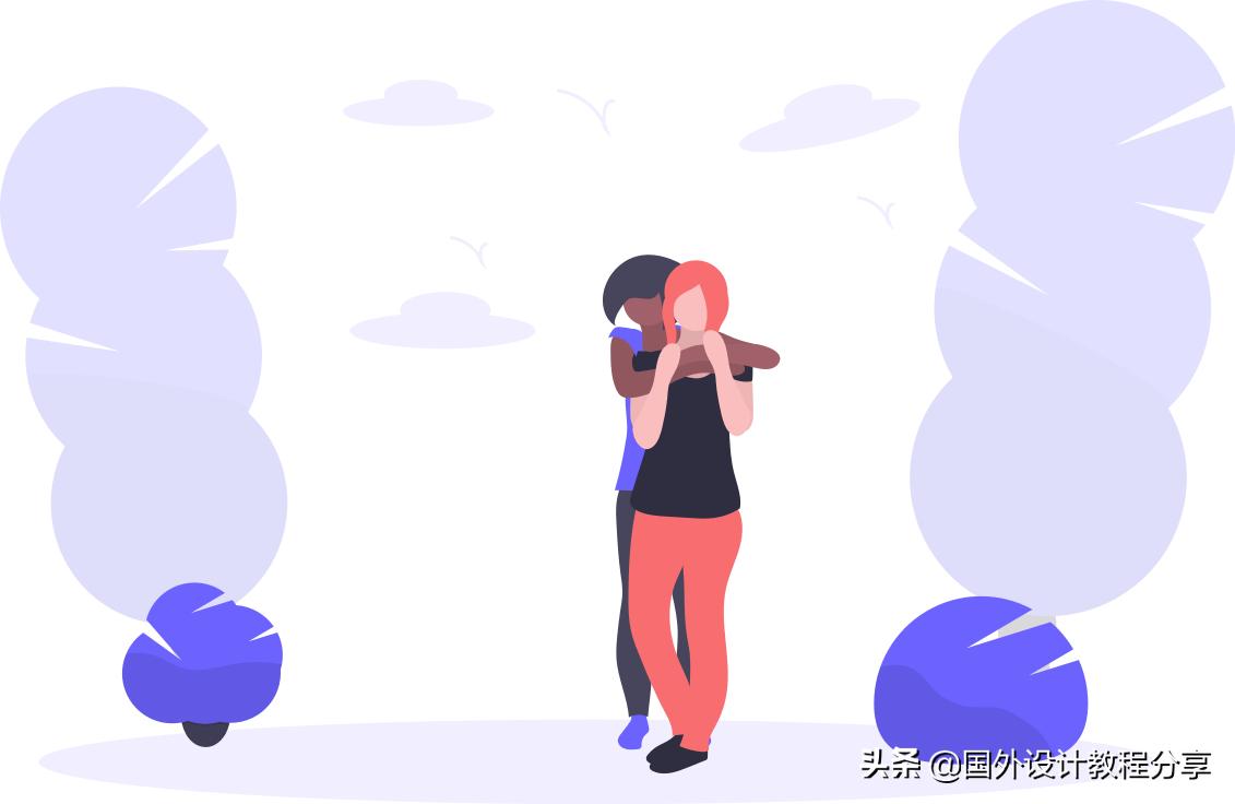 扁平矢量插画色彩教程,扁平矢量家具插画