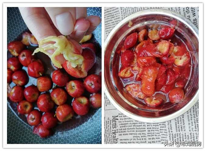 不加柠檬怎么做果酱,不带糖的山楂糕怎么做