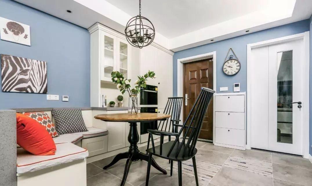 小户型客厅餐厅一体隔断加卡座,小户型餐厅卡座设计尺寸