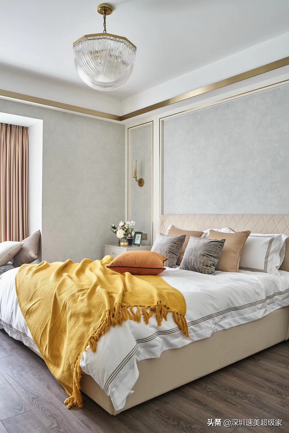 深圳大平层装修现代轻奢高级感,港式装修风格深圳