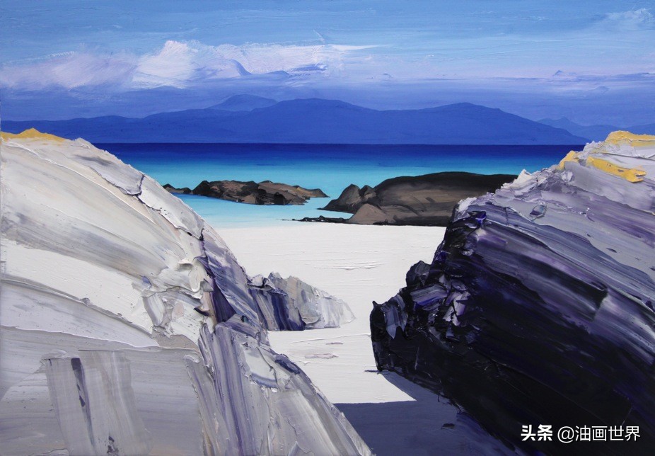美国画家大峡谷古典风景油画,美国油画家埃里克瓦列斯的风景画