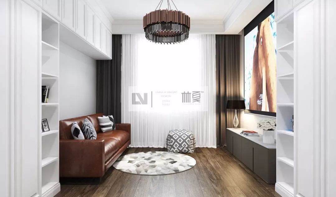 200平方新中式风格,秦皇半岛挑空联排别墅