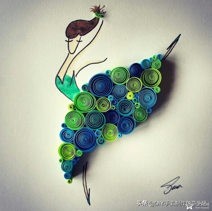 建党100周年衍纸亲子手工作品,幼儿衍纸手工作品介绍