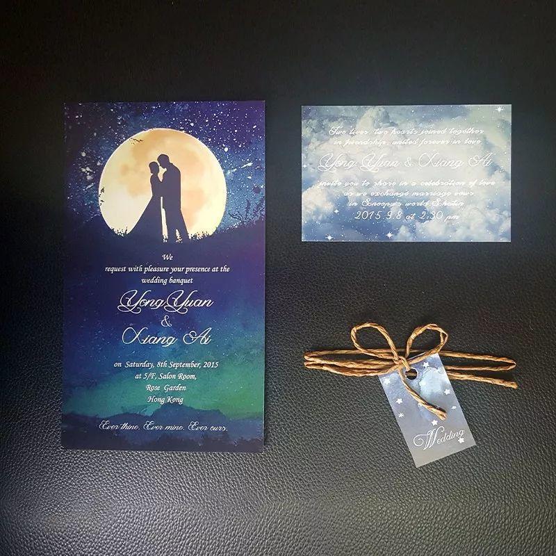 独特大气的婚礼请柬,简单高级婚礼请柬模板