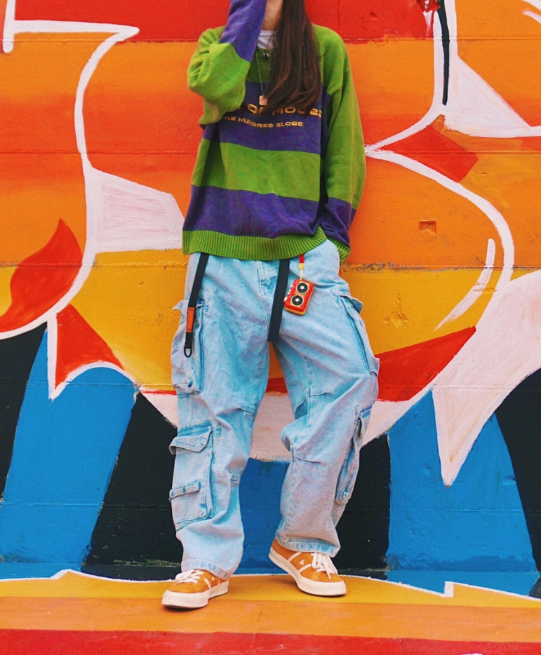 夏天出街不得不说橘色球鞋,除了扣碎还有这些,清新活力越看越美