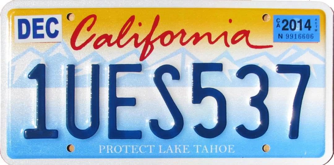 美国各省份的车牌,美国各大州车牌