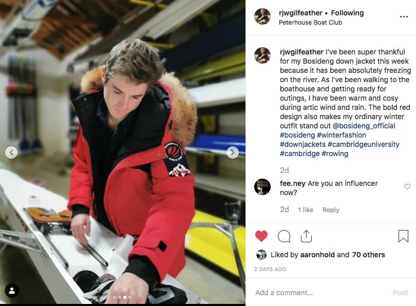 2020张若昀同款冲锋衣,张若昀同款波司登