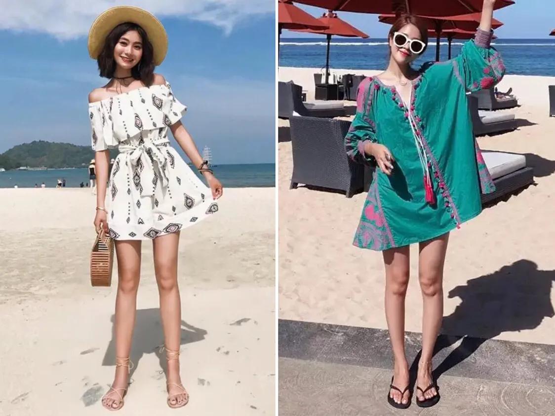 波西米亚风格裙子配什么包包好看,波西米亚风格超长裙