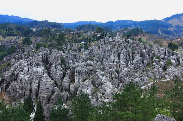 重庆万盛石林奇观,鬼斧神工石林景区