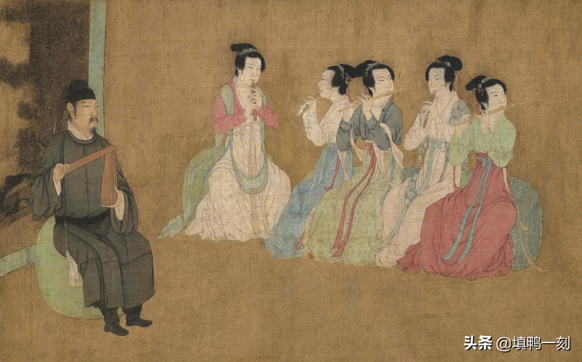 韩熙载夜宴图是真开心还是假开心,上新了故宫第四期韩熙载夜宴图