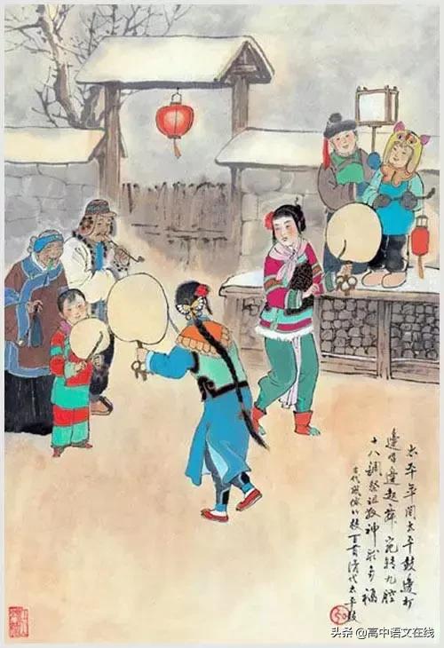 100张风俗图，100首诗词，太美了