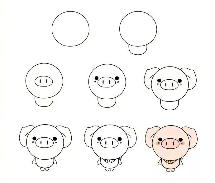 6-12岁儿童绘画简笔画小动物,简笔画小动物100种可爱幼儿园