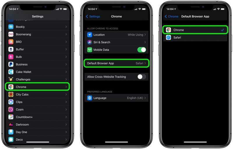 iphone默认浏览器改成chrome,ios手机上谷歌浏览器怎样才能用