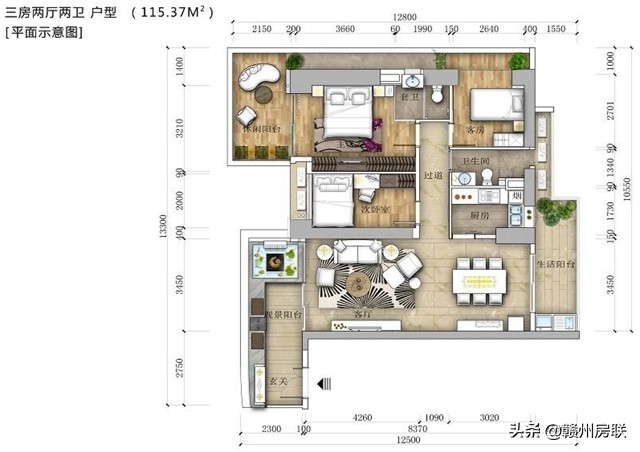各种户型图片大全,十种户型图解大全