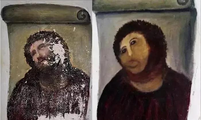 笑到流泪，毁容式*物文**修复引网友群嘲！少女变大妈，太辣眼睛