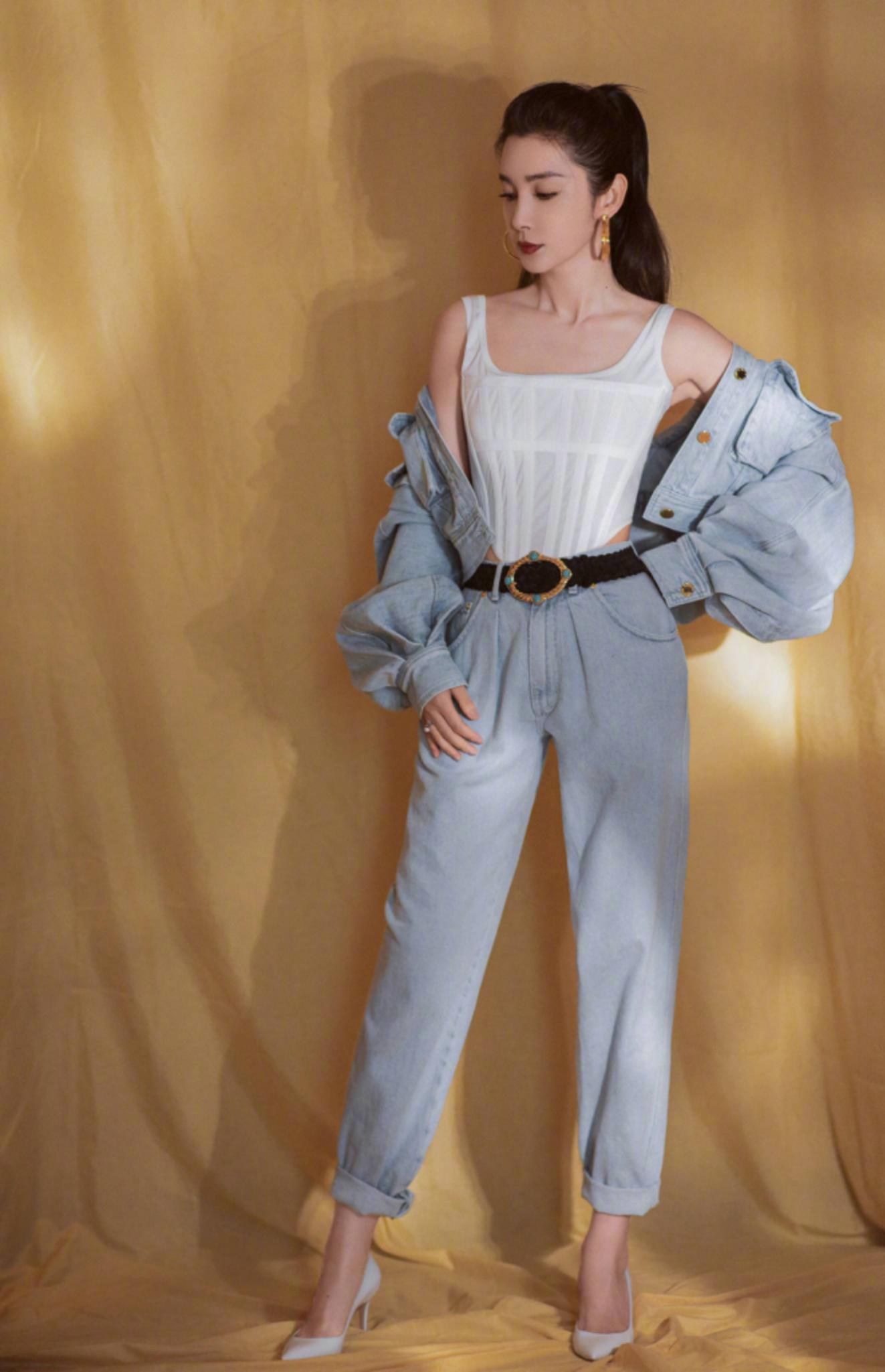 李冰冰粉色针织长裙,李冰冰惊艳穿裙