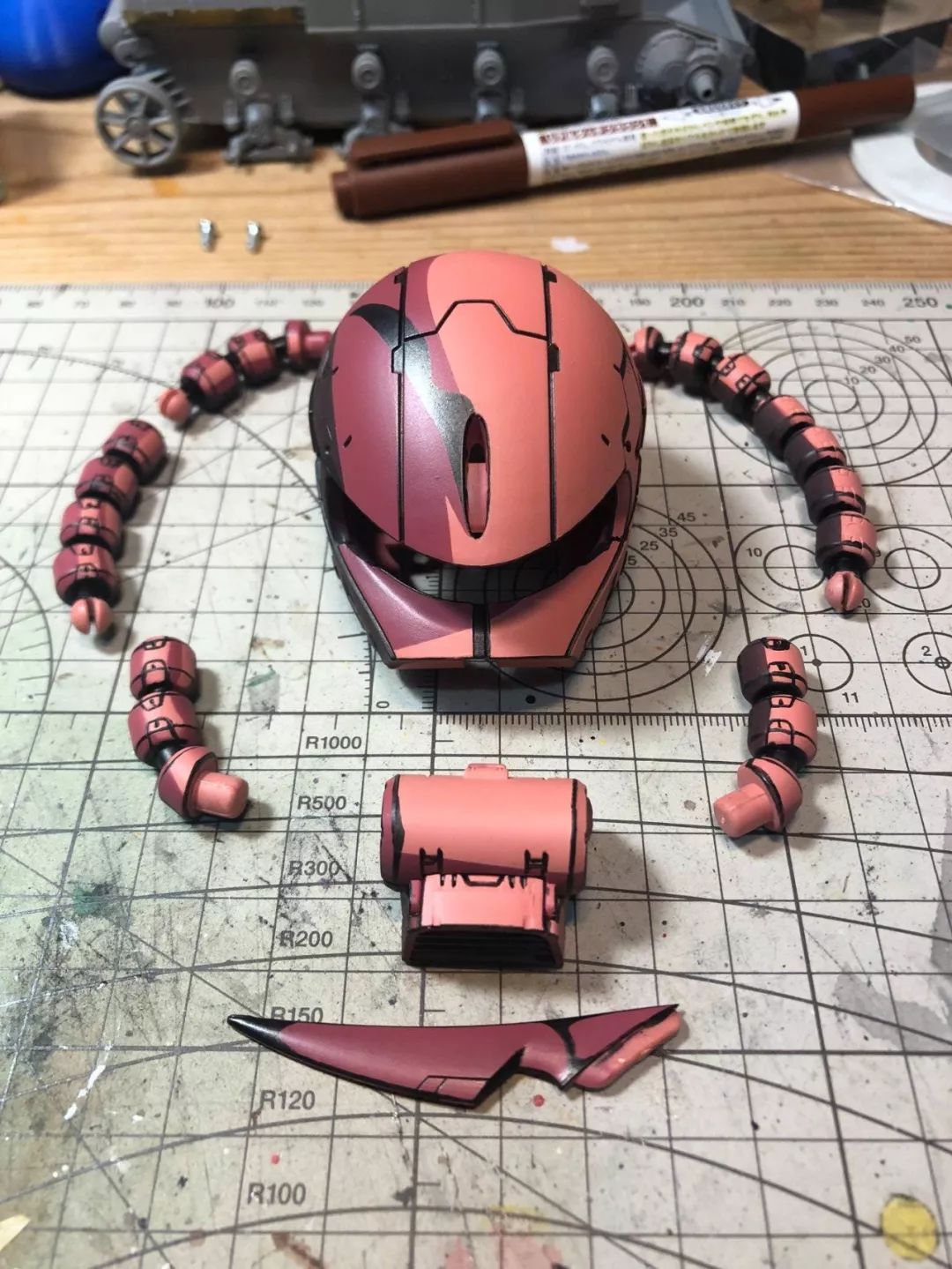 动漫基础入门教学板绘,高达模型星空喷涂教程