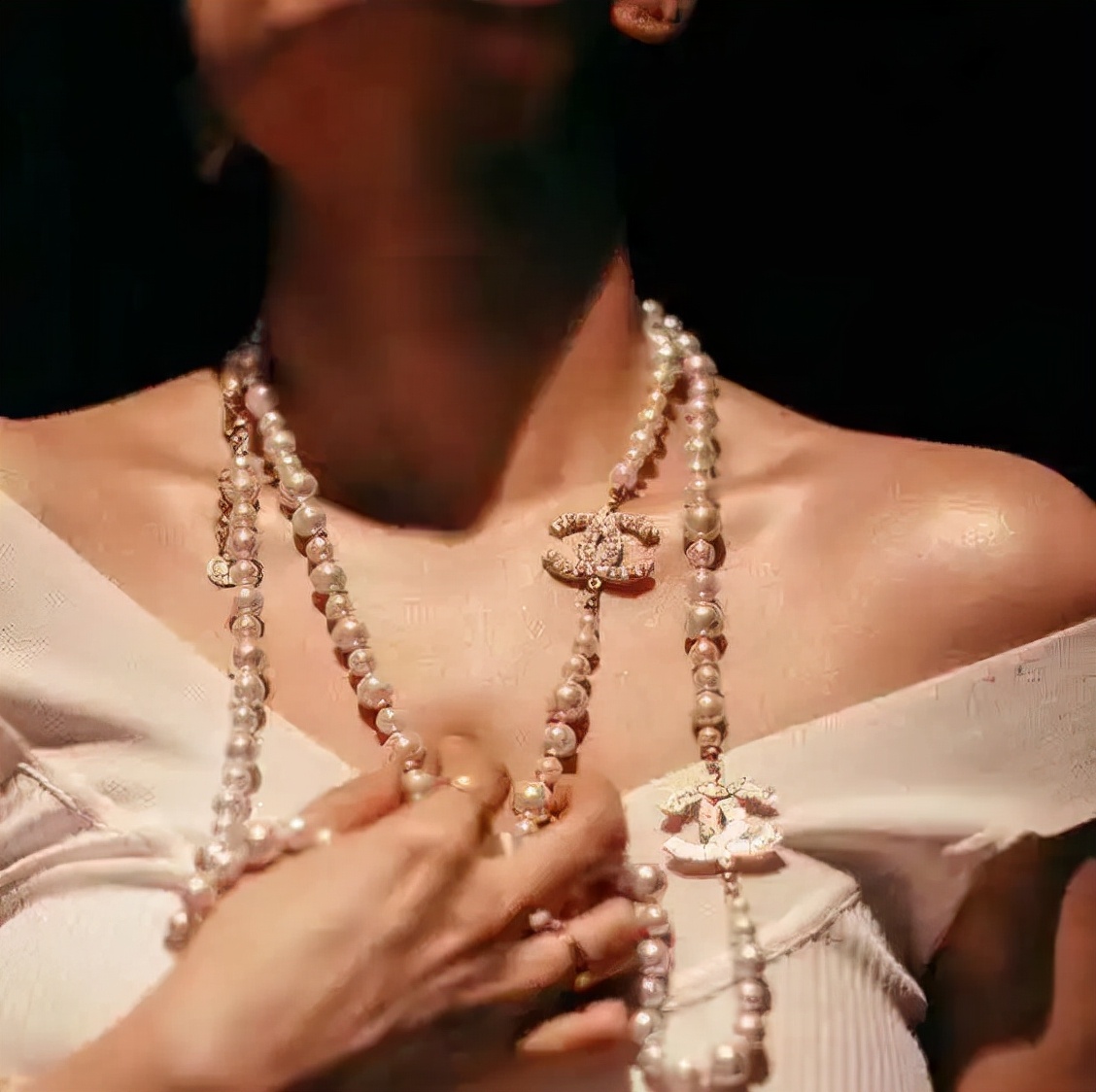 chanel香奈儿中古项链,中古饰品vintage香奈儿