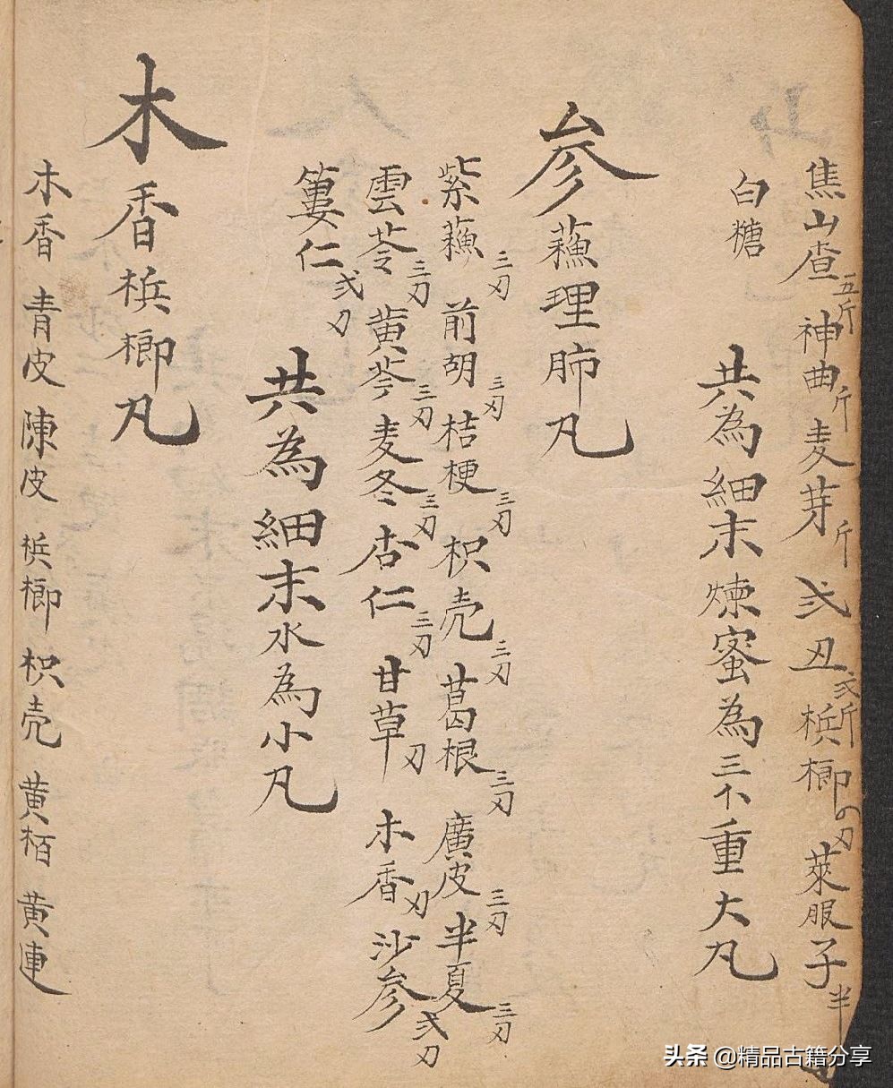 大清中医药方名方,大清中医类抄本跌打损伤医书