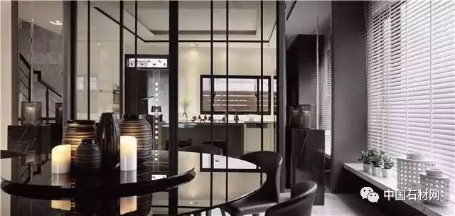 现代简约全屋大理石别墅效果图,轻奢风装修大理石别墅图片