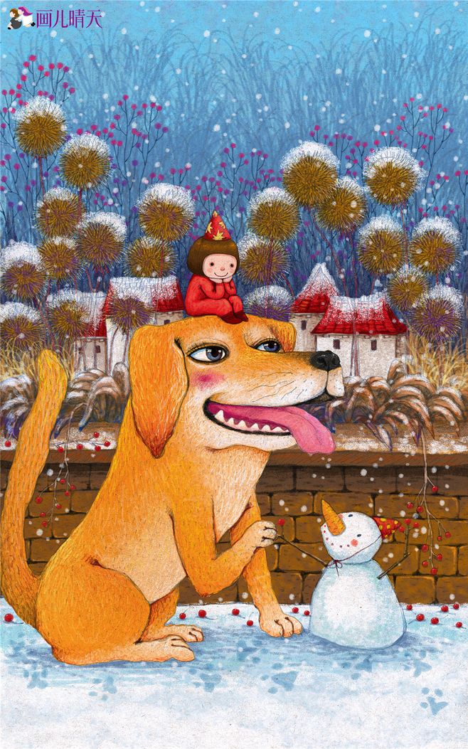 唯美插画壁纸动物,简单又漂亮的动物插画