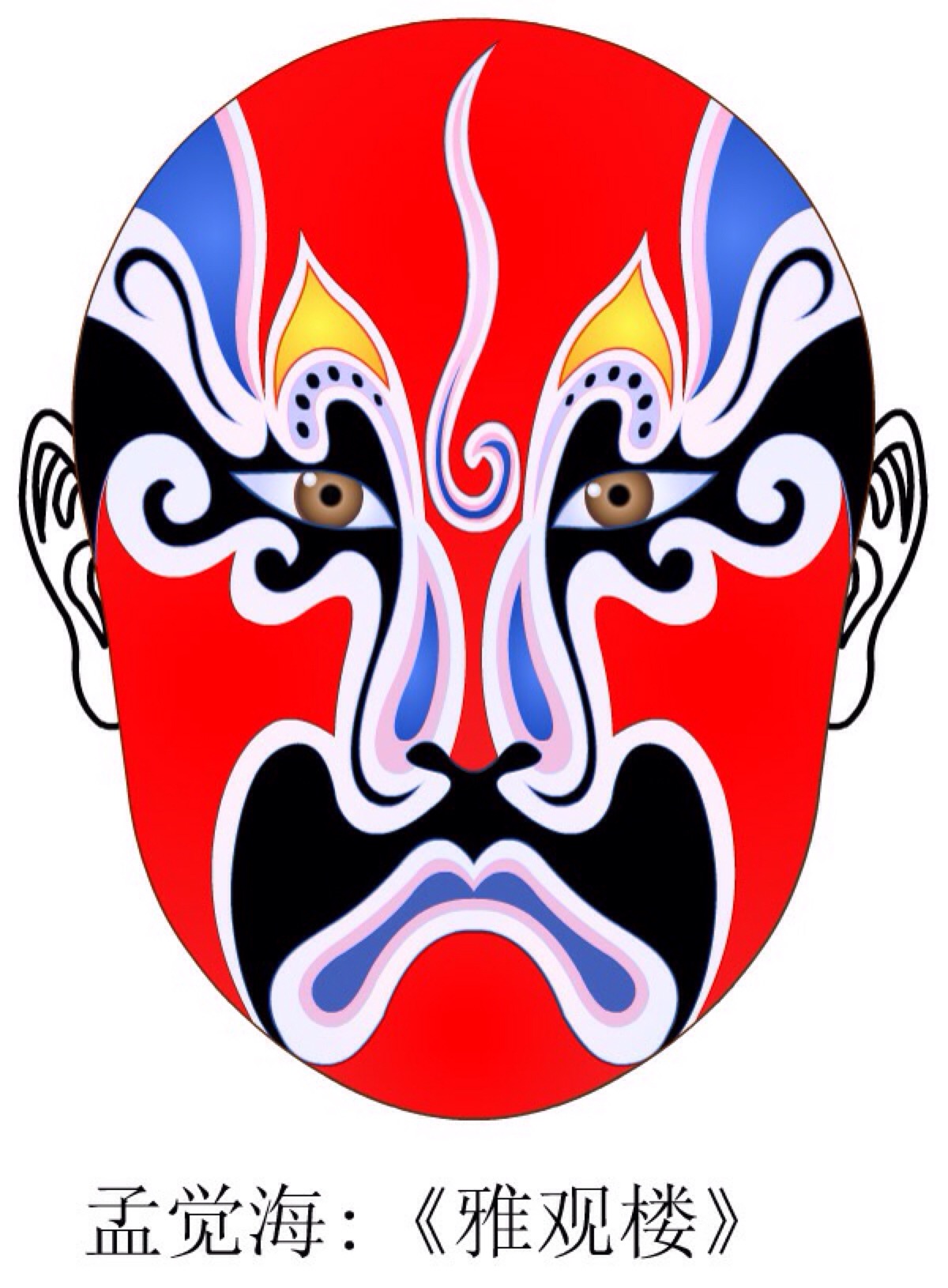 京剧脸谱壁纸高清大图,京剧脸谱剪纸大图