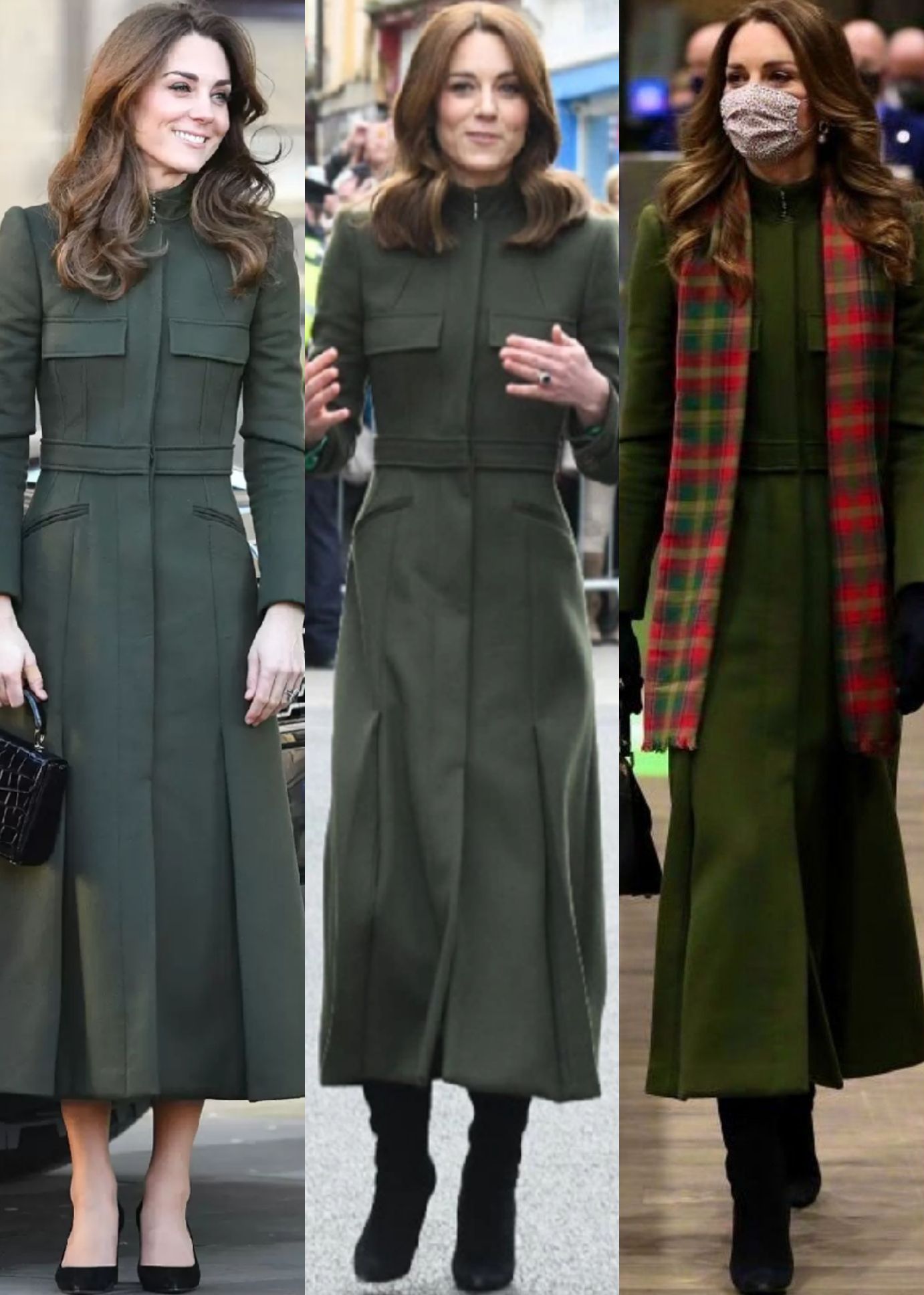 凯特全身红裙穿搭,凯特最新着装