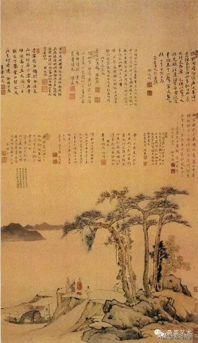 明代山水名画,明代山水书法作品欣赏
