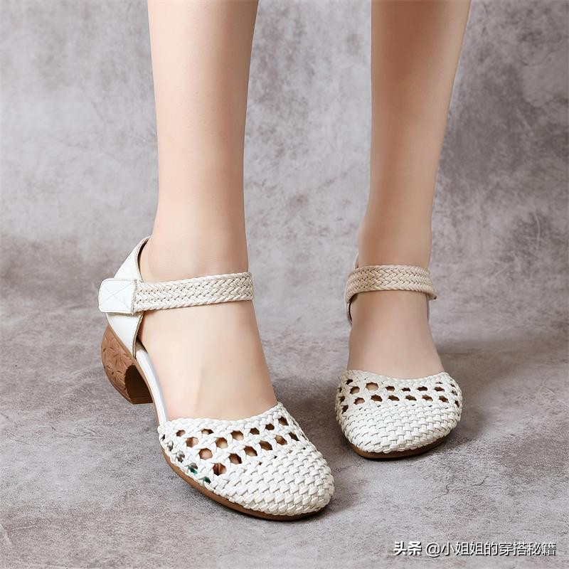 从没穿过的高跟鞋,好穿又百搭粗跟鞋