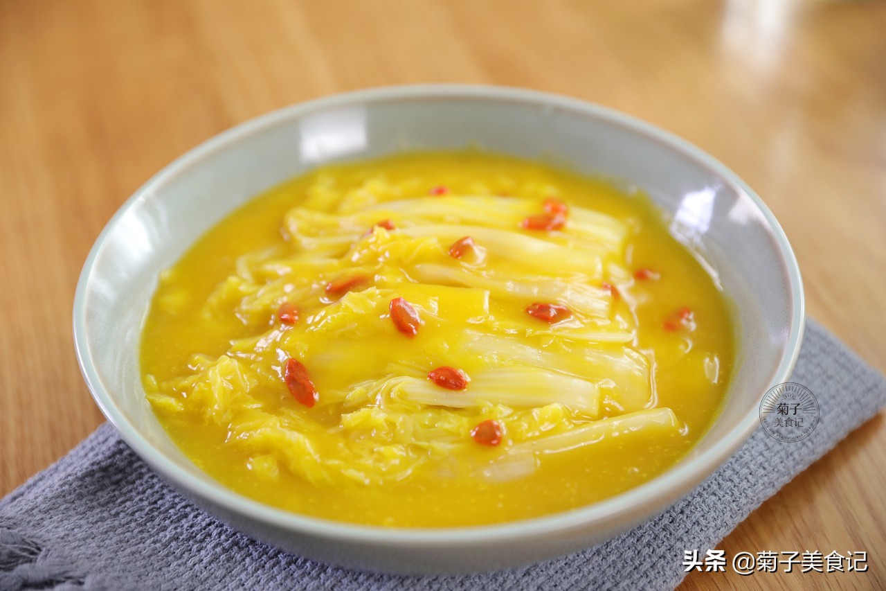 金汤娃娃菜家常菜,诱人美食高清图片