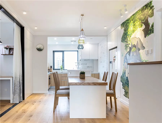 原木风的整体搭配,清新自然原木风格装修