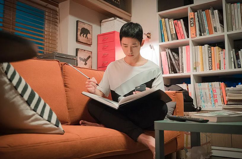 一个人在办公室的工作,静静地一个人工作