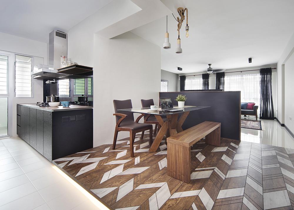 越来越多的人不做背景墙,整个房间抬高做地台