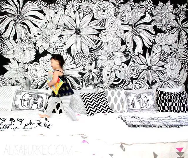 你家的墙贴,墙绘自己的家