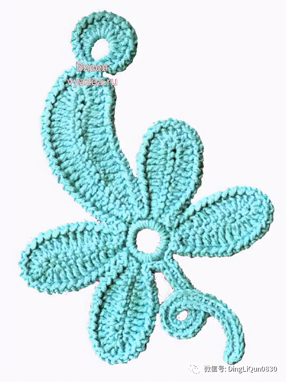 树叶钩针编织大全图解,树枝树叶的编织图解