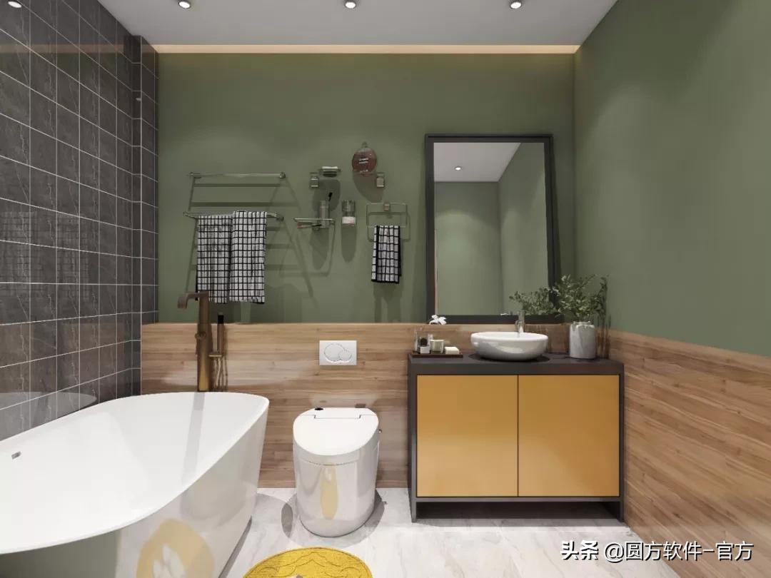 卫生间黄色瓷砖搭配什么颜色橱柜,卫生间瓷砖怎么搭配颜色更好看