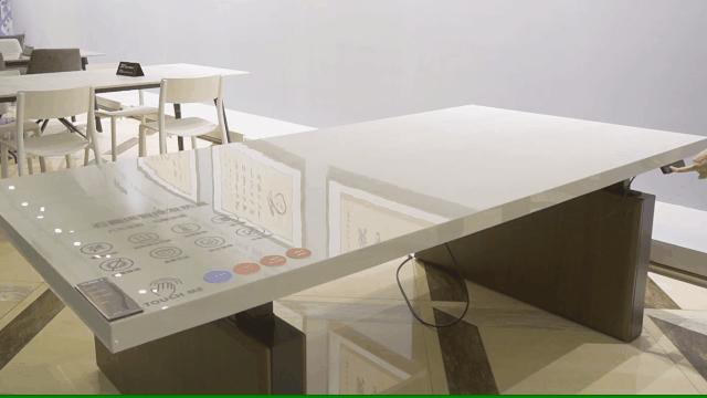 萨米特瓷砖展厅装修,萨米特连纹瓷砖