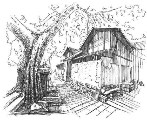 速写风景初学者入门教程,人物速写和风景速写哪个简单