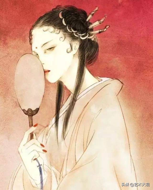 古风插画师画的古风人物,古风美人手绘动漫