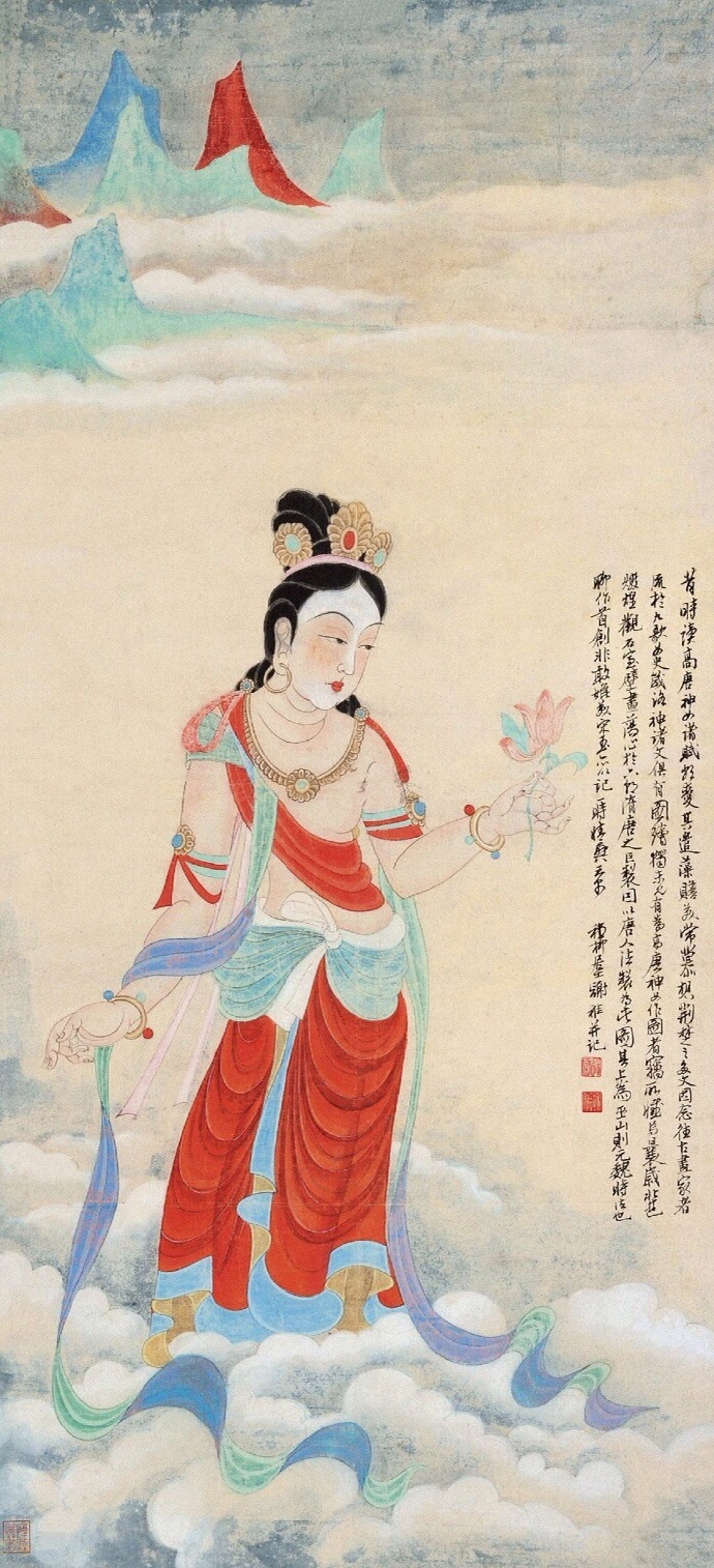 张大千的画高清图片大全,张大千的精品