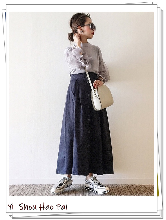 风衣半身裙中长款秋冬穿搭,风衣半裙同系列