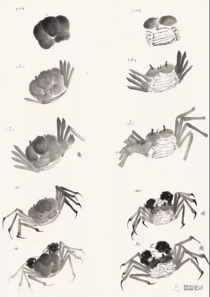 写意螃蟹,写意螃蟹国画
