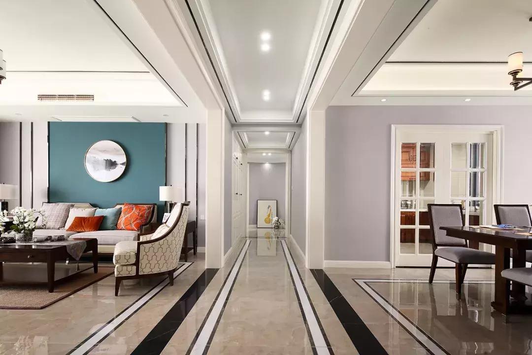 中式简美混搭效果图,现代中式时尚风格装修全屋效果图