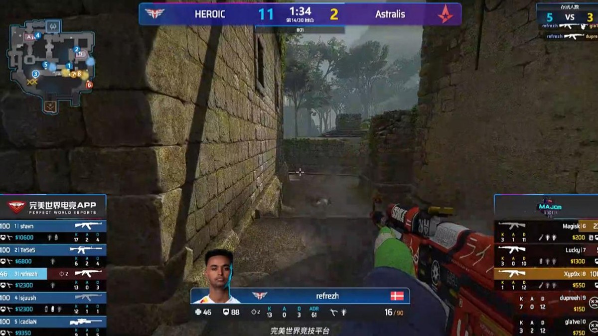 csgo胜者组决赛g2打小蜜蜂,csgo18年a队